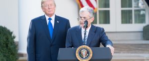 man at podium