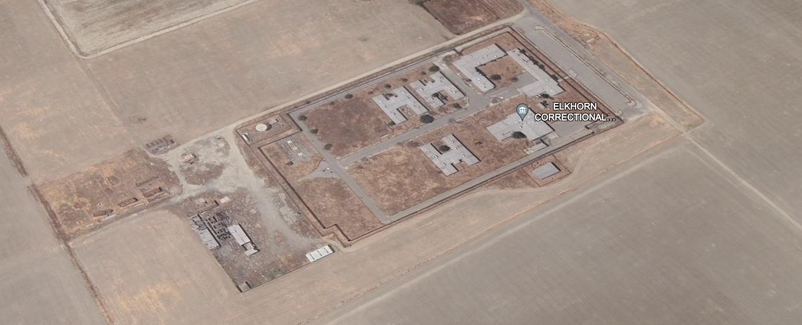 aerial view of detention facility