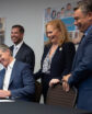 men signing