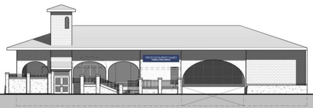 drawing of a buildling