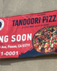 tandoori pizza sign