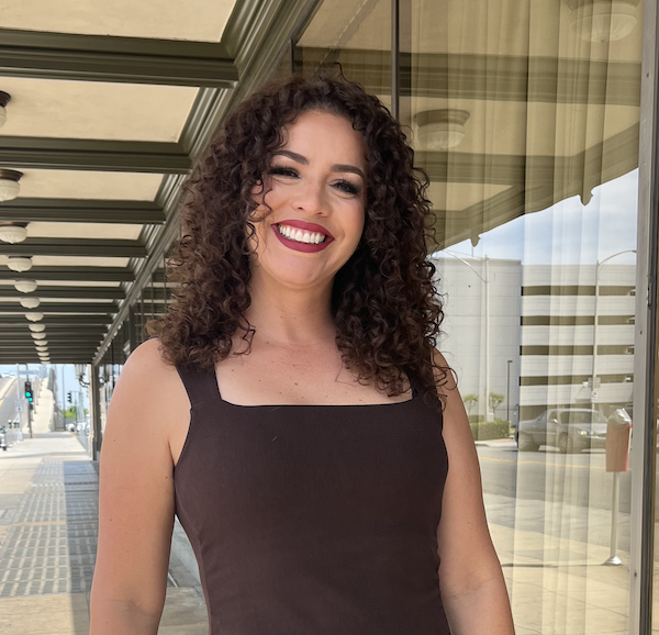woman smiling