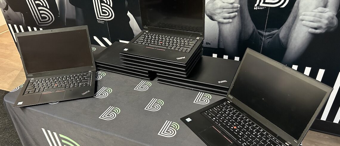 laptop computers on a table