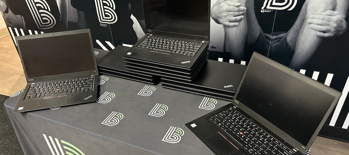 laptop computers on a table