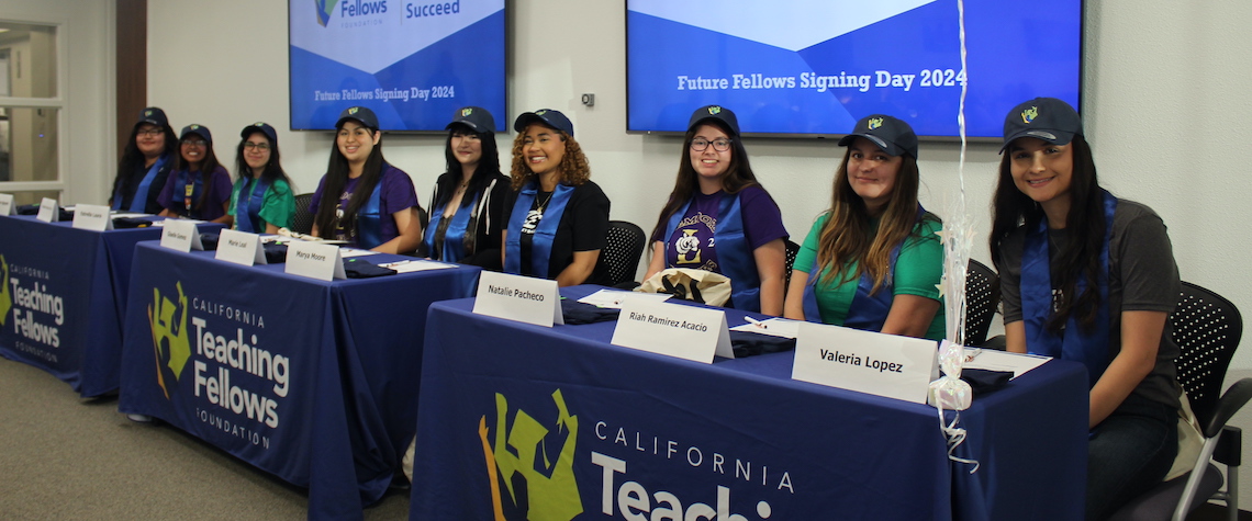 after school staffers at a table