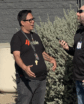 one person interviews another