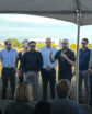 people gathered for a groundbreaking event