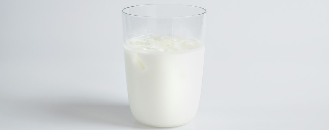 milk in a glass