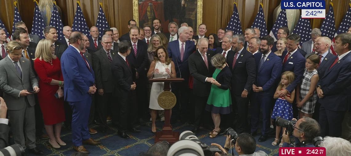 elected officials gathered