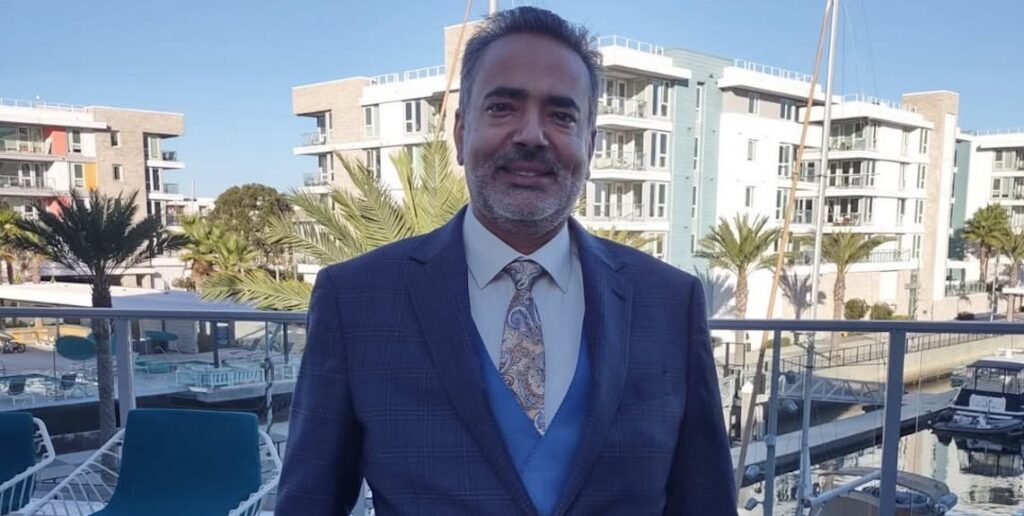 man smiling