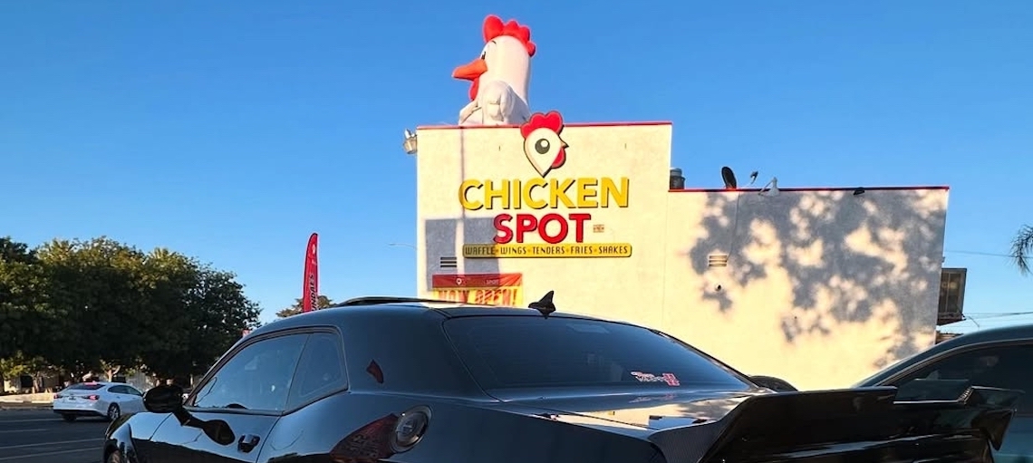 chicken spot sign