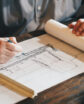 architect drafting on paper