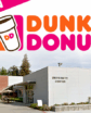 building with a dunkin donuts logo over it, and a "coming soon" banner