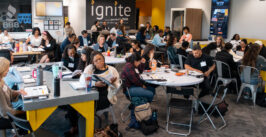 a classroom with entrepreneurs