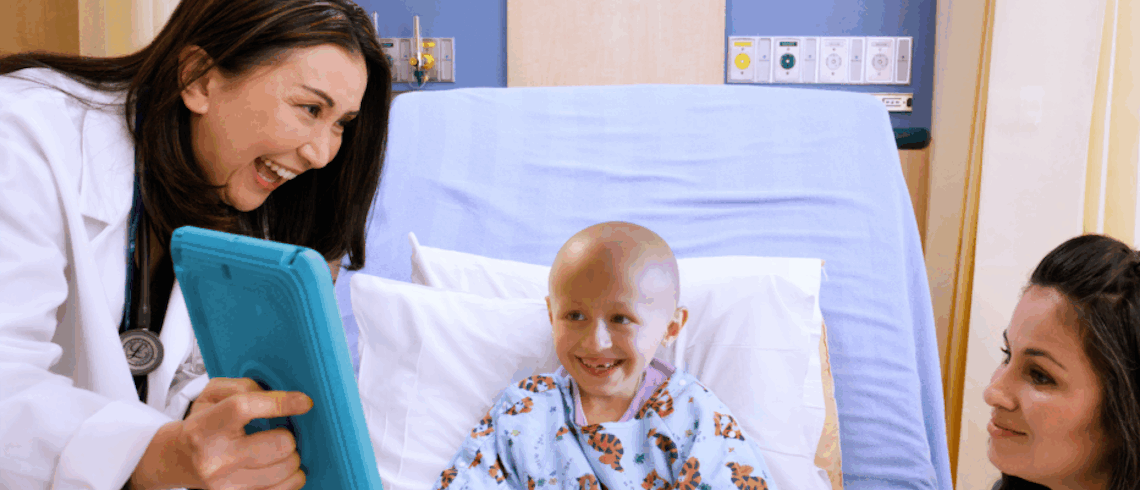 doctor consulting with young patient