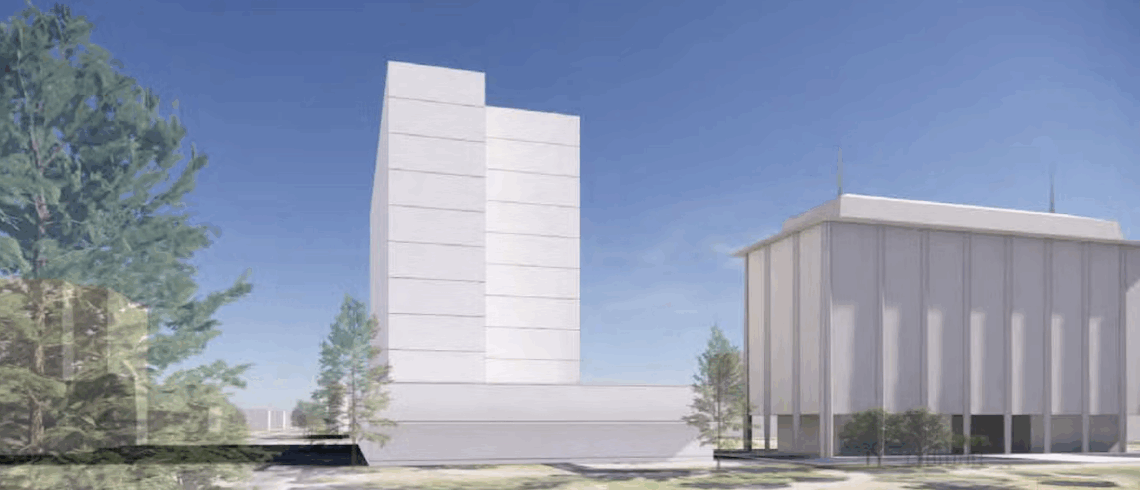 rendering of a courthouse building