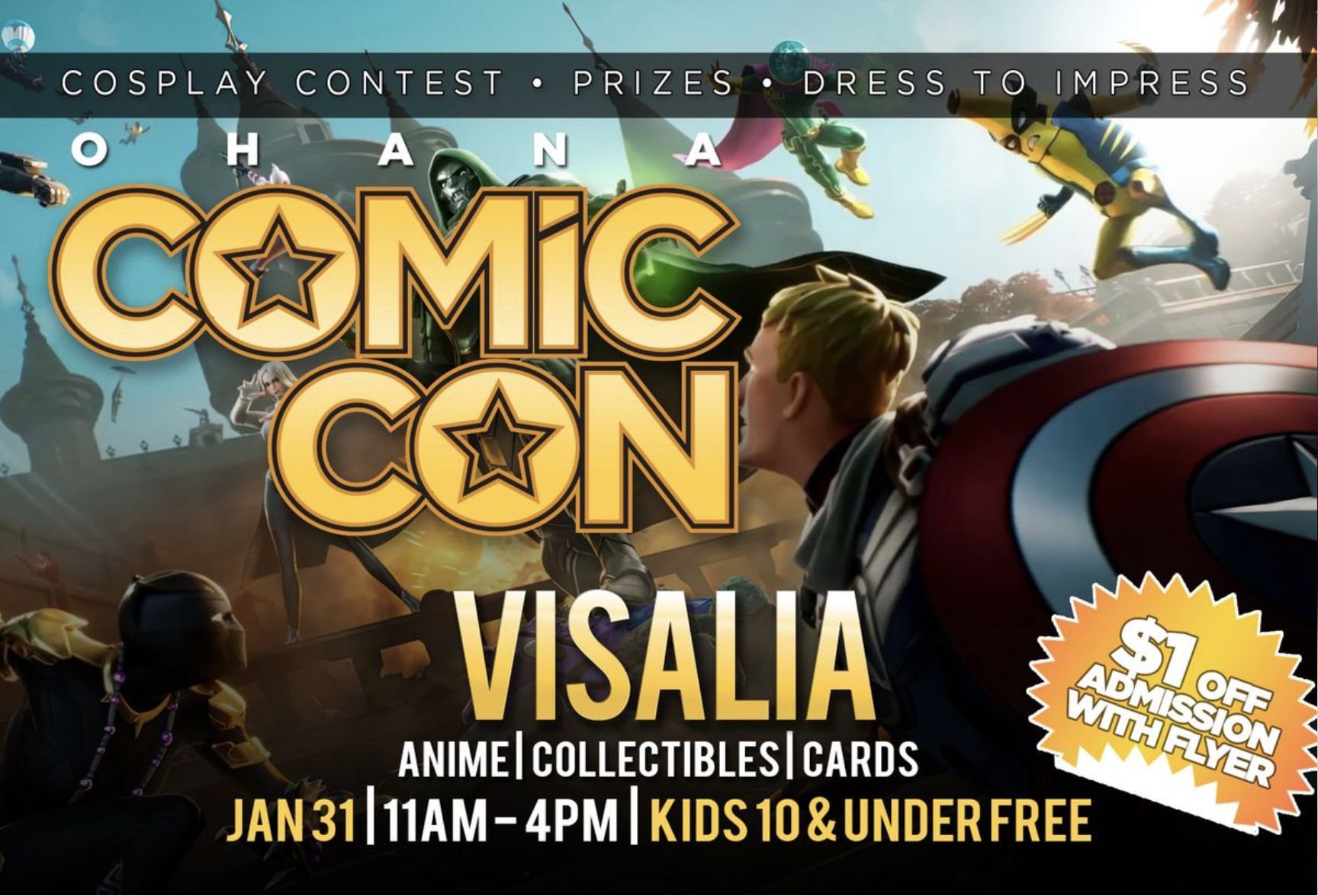 Ohana Comic Con Visalia