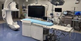 a cardiac catheterization lab