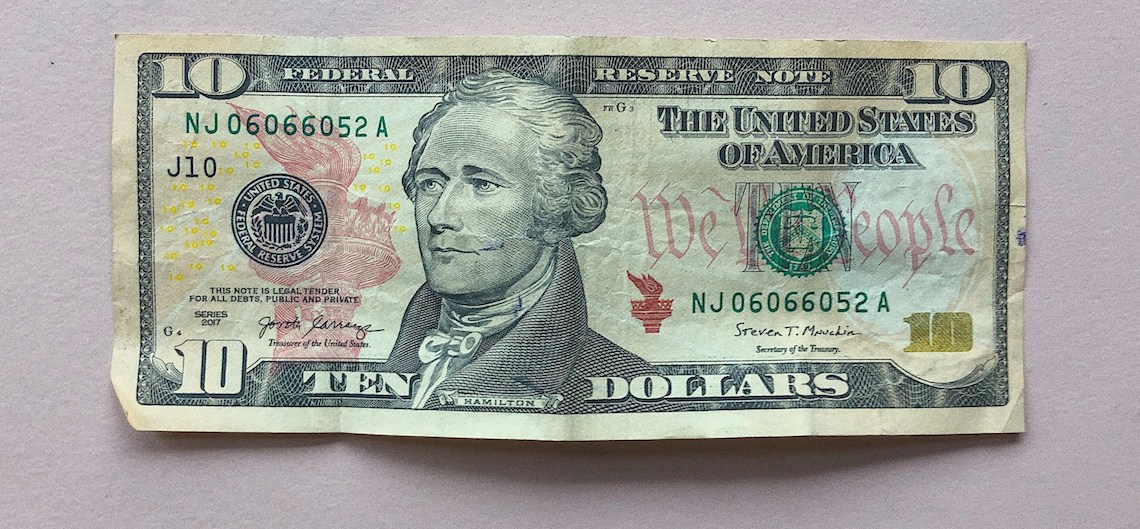 a 10 bank note