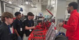 students in a auto shop