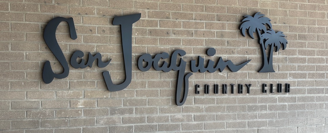 san joaquin country club sign