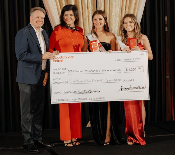 group shot with check