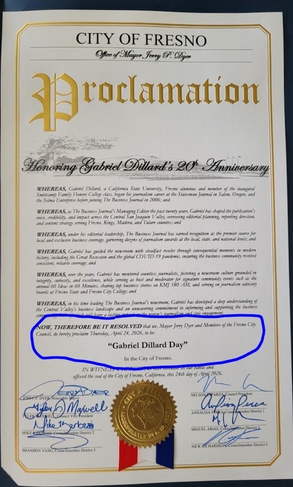 a government proclamation