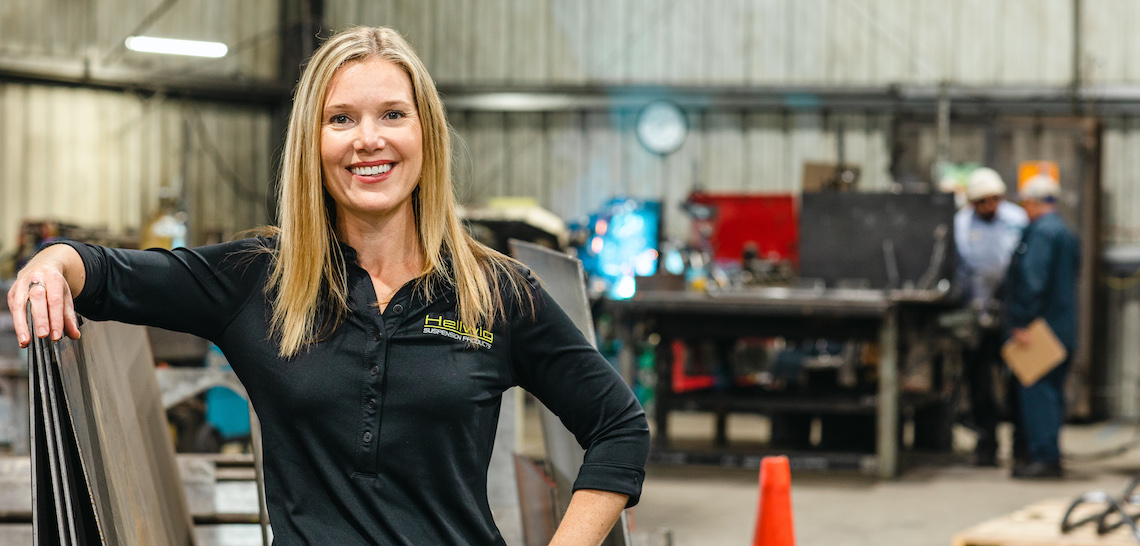 woman on a factory floor