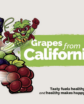 california grapes promotional marketing piece with cartoon