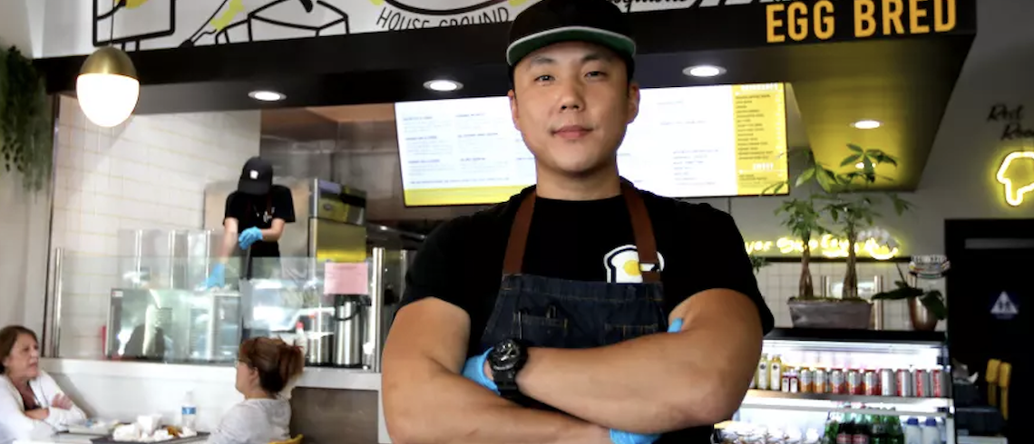 chef in front of counter