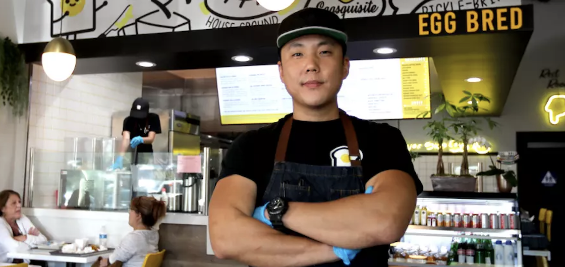 chef in front of counter