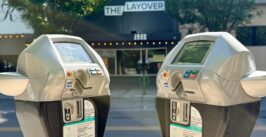 two parking meters
