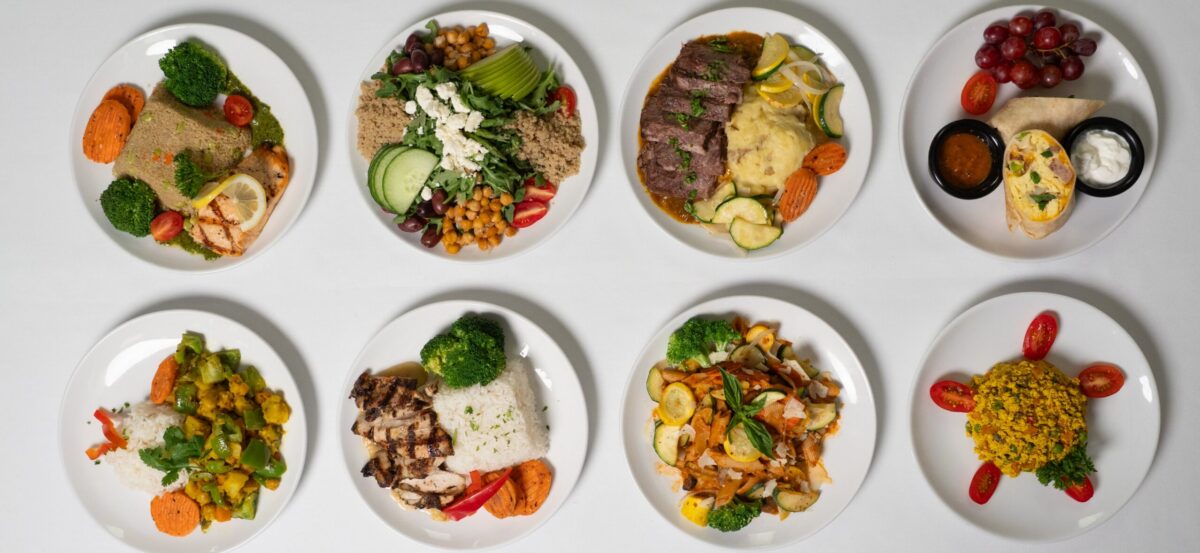 Photo of meals on plates