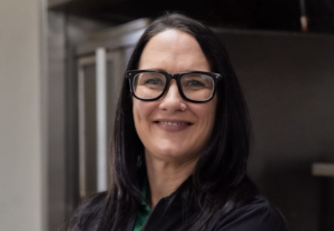 woman smiling