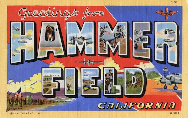 post card that says "hammer field"