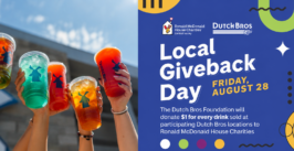 drinks and a promotional flyer
