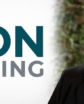 man smiling and logo