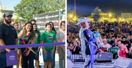 ribbon cutting and concert