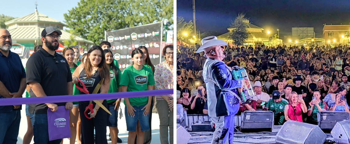 ribbon cutting and concert