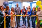 a group ribbon cutting event