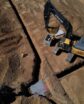 trench digging on a construction site with machinery
