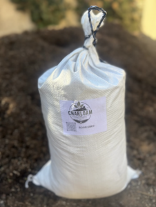 a bag of soil
