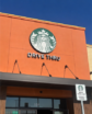 Three-panel image showing the dining room, drive-thru entrance and Mayor Jerry Dyer speaking at the opening of Fresno’s largest Starbucks in Southwest Fresno.