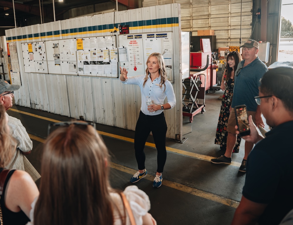 woman speaking in a workshop