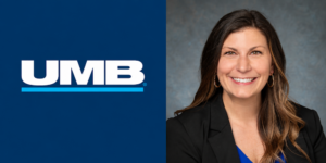logo and a person's headshot