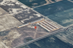 aerial shot of property