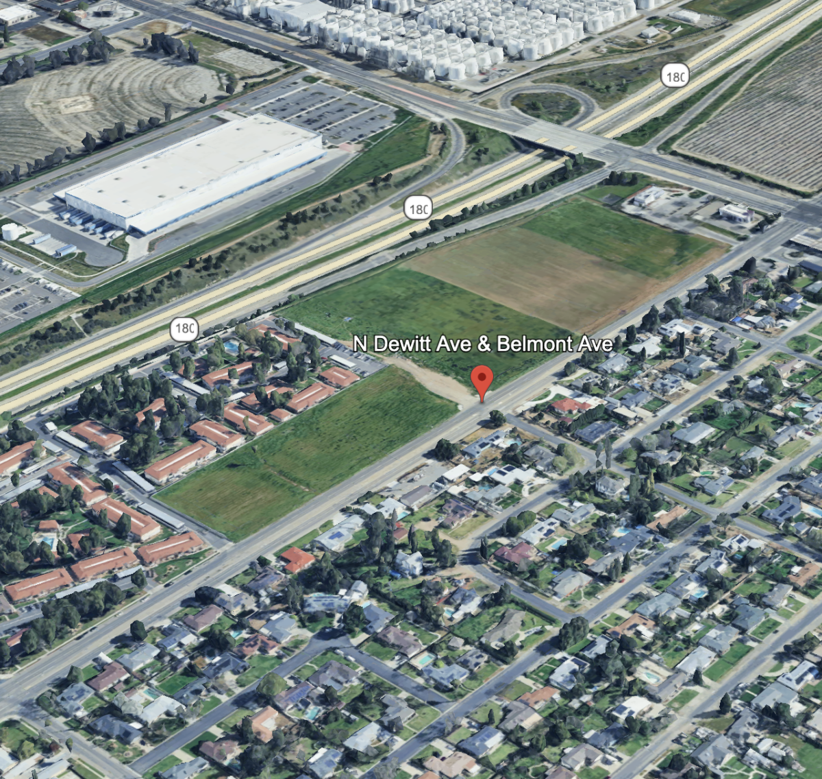 satellite image of a city