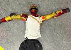 robot dressed in people's clothing