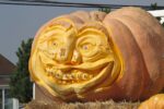 giant carved pumpkin