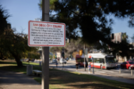 sign on a college campus